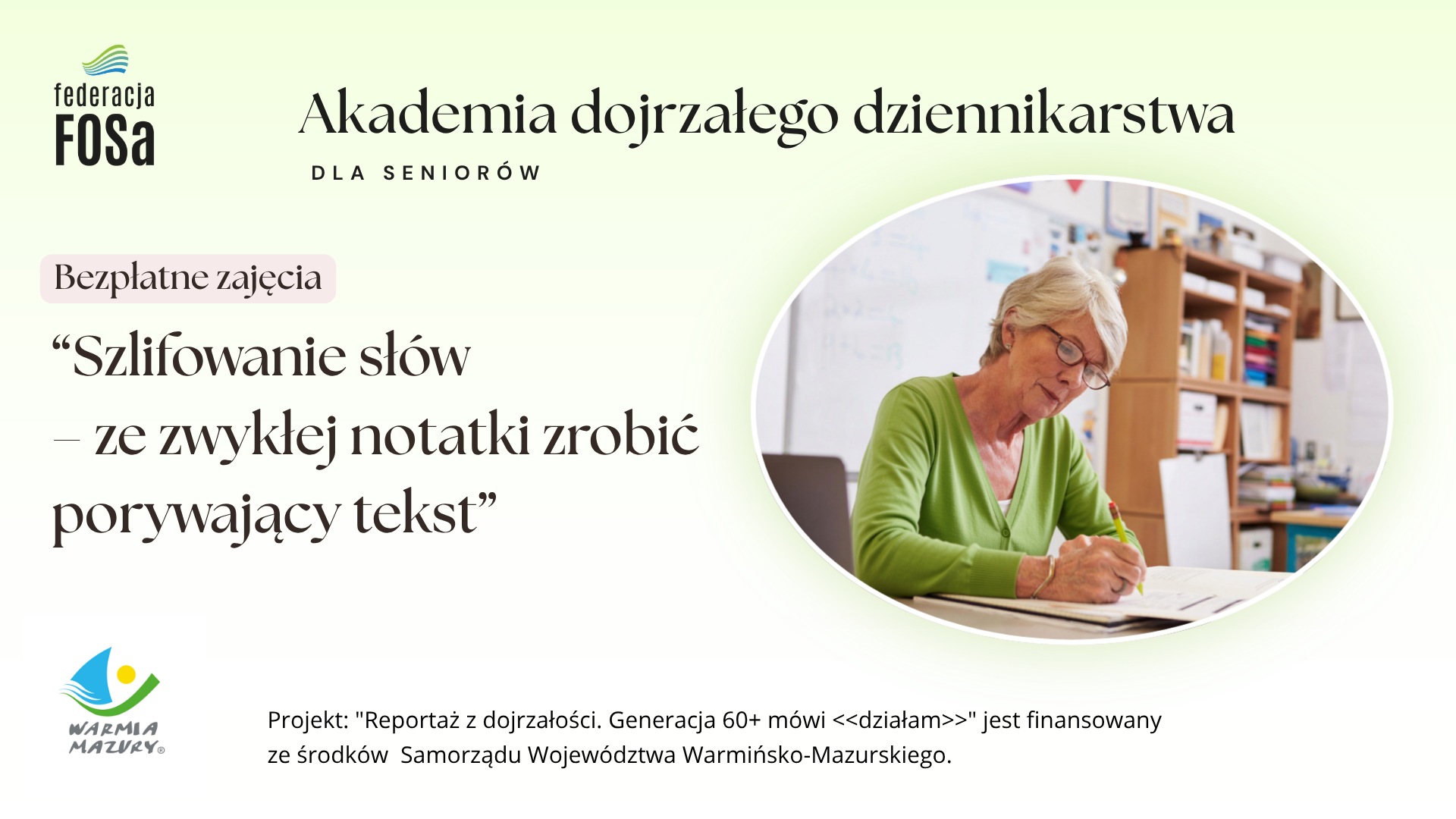 Szlifowanie słów – jak ze zwykłej notatki zrobić porywający tekst [warsztaty bezpłatne]]