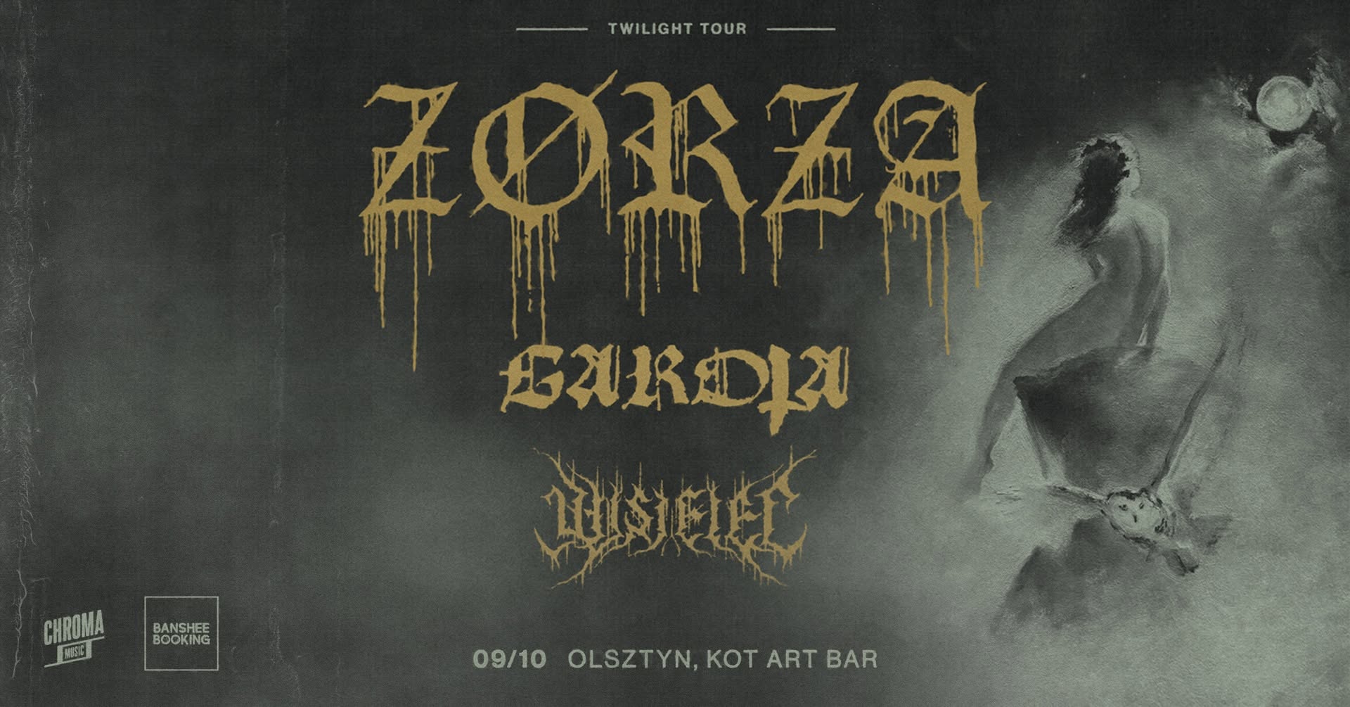 ZØRZA • GAROTA • WISIELEC | 09.10.2026 | Olsztyn - Kot Art Bar
